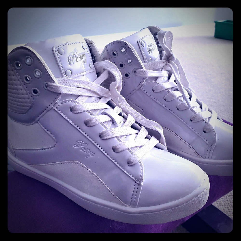 Pastry white hip hop high top sneaker